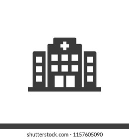 Hospital buildings icon vector image isolated on white background