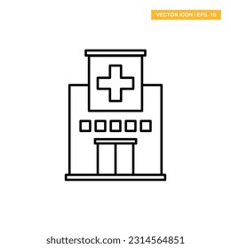 Hospital buldings icon vector design illustration