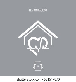 Hospital center services - Vector web icon