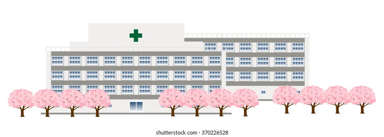 Hospital Cherry Spring background
