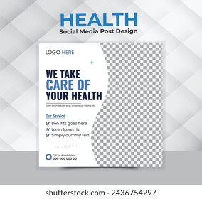 Hospital clinics can use banner adverts to promote the healthcare industry on social media.