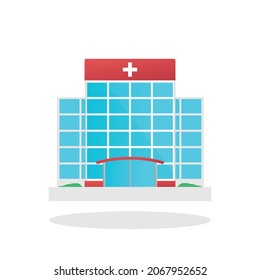Hospital colored icon for your web site design, logo, app, UI Vector EPS 10. 