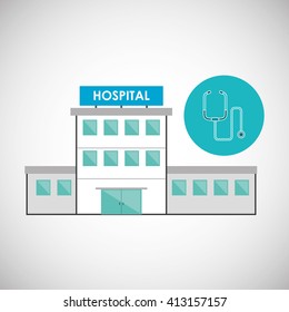 Hospital design. Healthy center. emergency concept