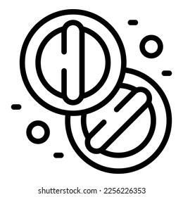 Hospital device icon outline vector. Emergency room. Car ambulance