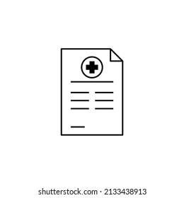 hospital document icon design template illustration vector
