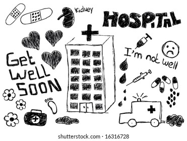 hospital doodle