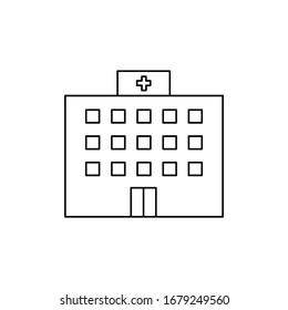 Hospital Doodle Icon Drawing By Hand Stock Vector (Royalty Free ...