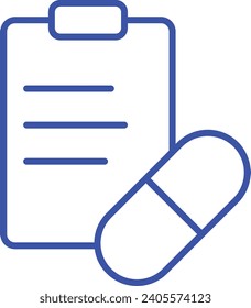 Hospital Drug Formulary Outline Vector Illustration