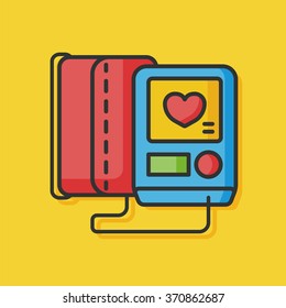 hospital ECG machine icon