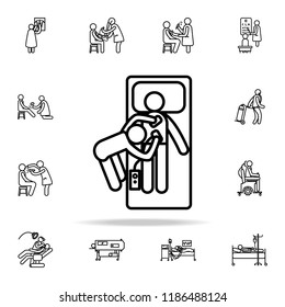 hospital electroshock icon. Hospital icons universal set for web and mobile