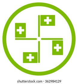 Hospital Flags Icon