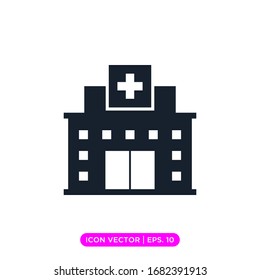 Hospital Flat Icon Vector Design