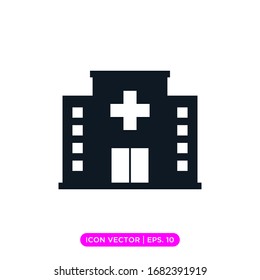 Hospital Flat Icon Vector Design