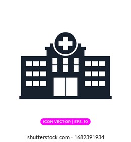 Hospital flat icon vector design