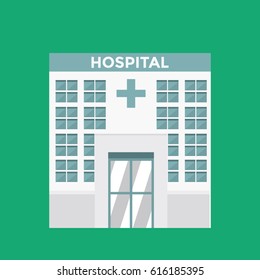 hospital flat vector 
