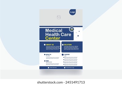 Hospital flyer medical flyer healthcare brochure design template