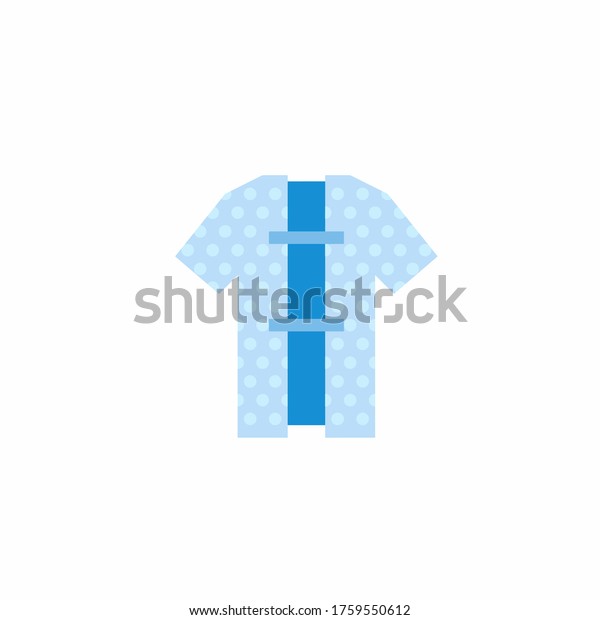 hospital gown Illustration Vector of flat design\
Perfect for medical\
icon