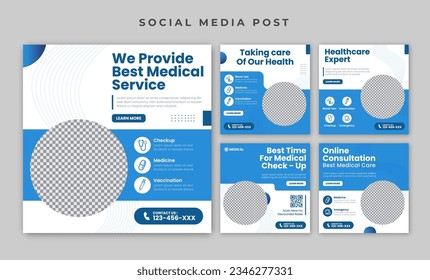 Hospital and Healthcare social media post template