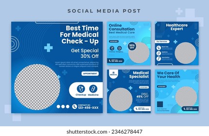 Hospital and Healthcare social media post template