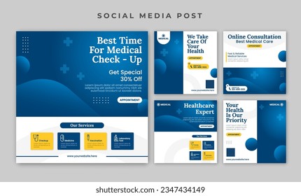 Hospital and Healthcare social media post template