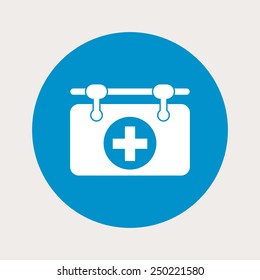 Hospital icon. 
