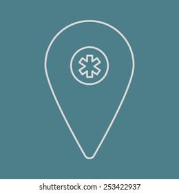 Hospital icon.