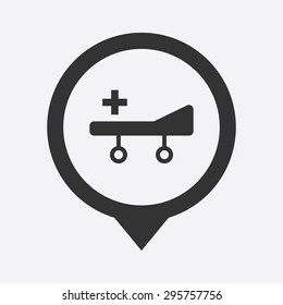 Hospital icon. 