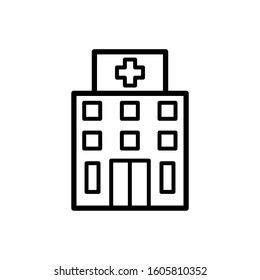 hospital icon collection, trendy style