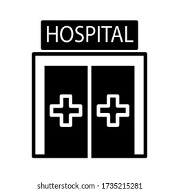 hospital 
icon design, flat style trendy collection