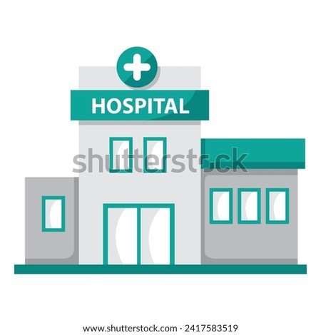 Hospital icon design illustration. Vector design