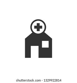 Hospital icon design template vector isolated illustration