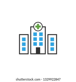 Hospital icon design template vector isolated illustration