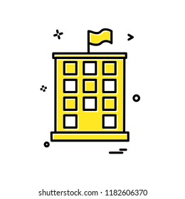 Hospital icon design vector