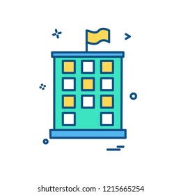 Hospital icon design vector