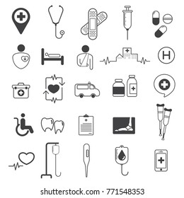 Hospital Icon Design Vector
