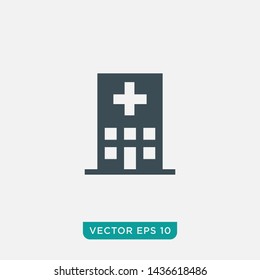 Hospital Icon Design, Vector EPS10