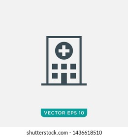 Hospital Icon Design, Vector EPS10