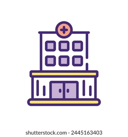 Hospital icon design vector stock