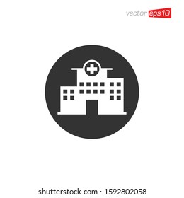 Hospital Icon Design Vector Template