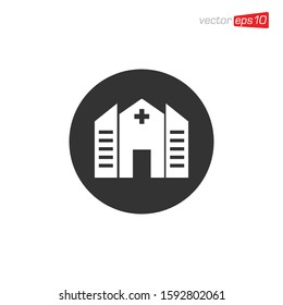 Hospital Icon Design Vector Template