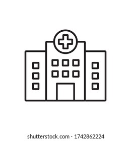 Hospital Icon Design Vector Template 