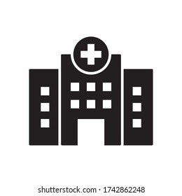 Hospital Icon Design Vector Template 