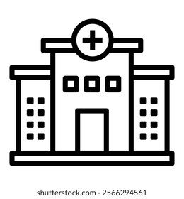 Hospital Icon Element For Design