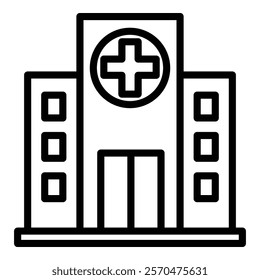 Hospital Icon Element For Design