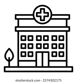 Hospital Icon Element For Design