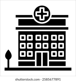 Hospital Icon Element For Design