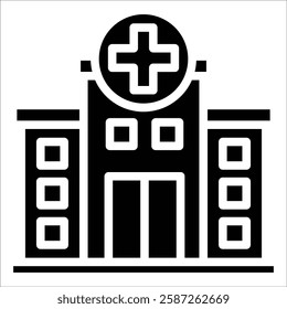 Hospital Icon Element For Design