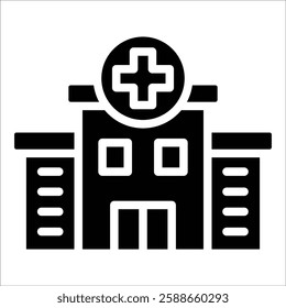 Hospital Icon Element For Design
