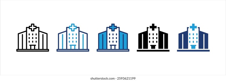 Hospital Icon Element For Design