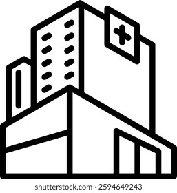 Hospital Icon Element For Design
